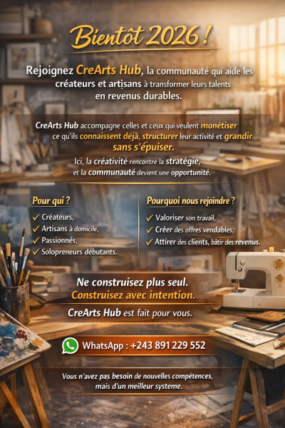 CreArts Hub la communaut qui aide les crateurs et artisans